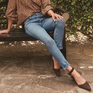 AGOLDE Nico High Rise Slim Light Denim Jeans | Size 26